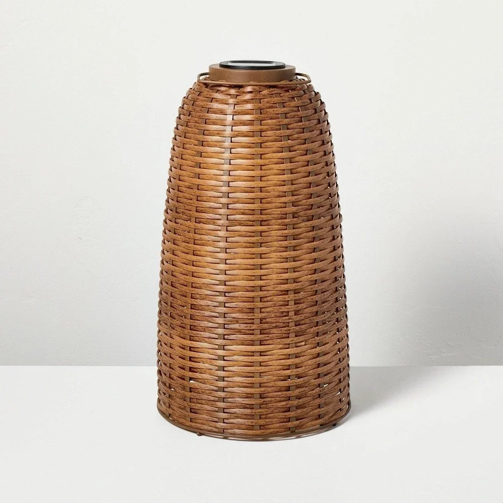 Woven Solar Lantern Tall - Hearth & Hand Magnolia, Target